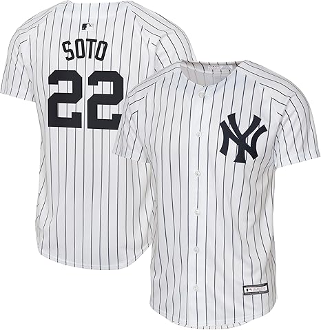 Juan Soto New York Yankees MLB - playera de jugador de casa blanca para niños 8-20